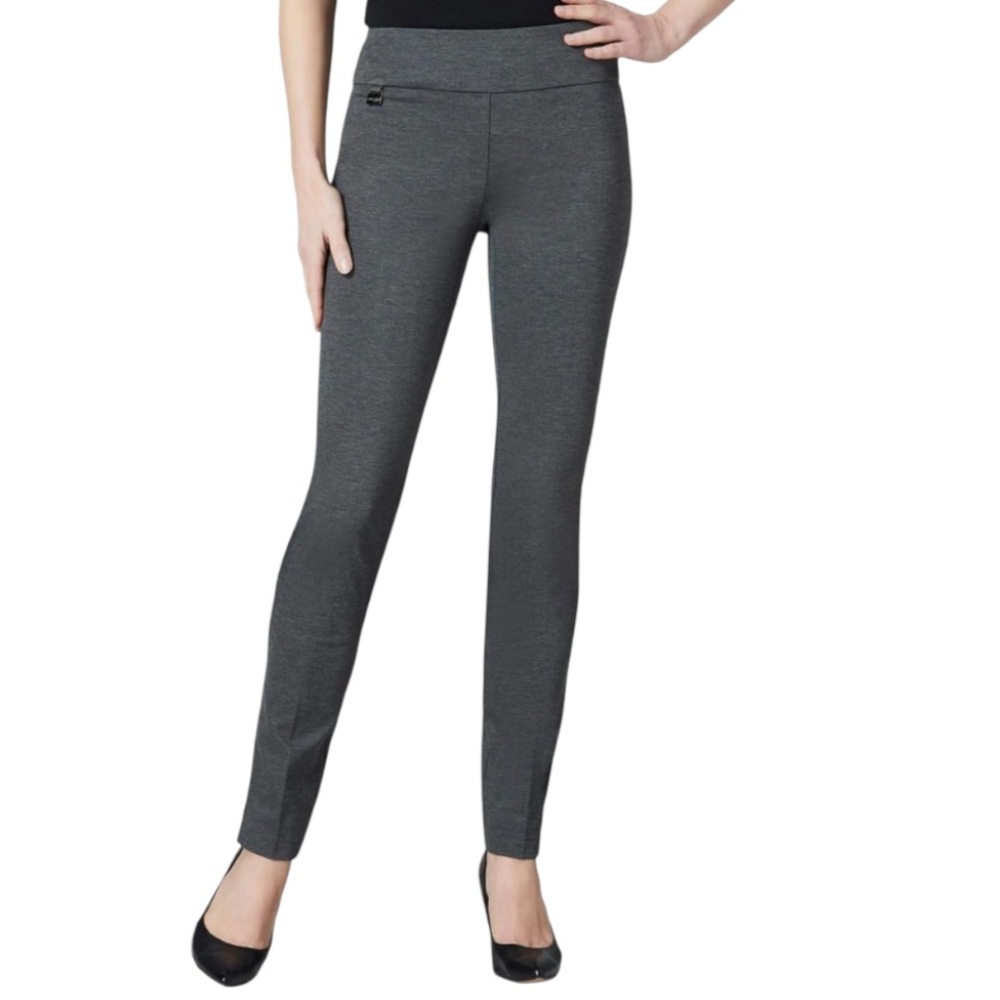 Lisette Montreal Pull On Heathered Grey Dress Pants | Sz 10
